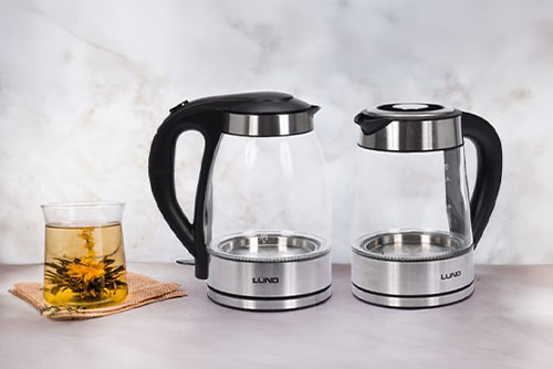 Szklane czajniki elektryczne marki LUND